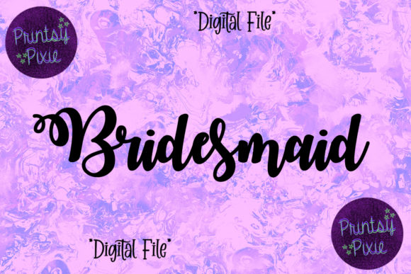 Bridesmaid Wedding Celebration: A Versatile Design for Your Special Occasions