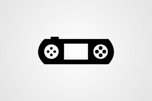 Gaming Console Glyph Icon: A Versatile Design Asset