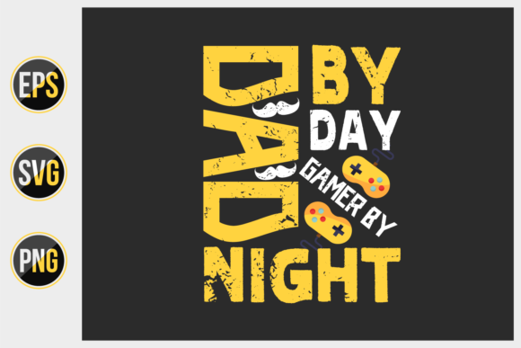 Gaming Dad Typographic Slogan Design: A Creative Expression for Modern Fathers