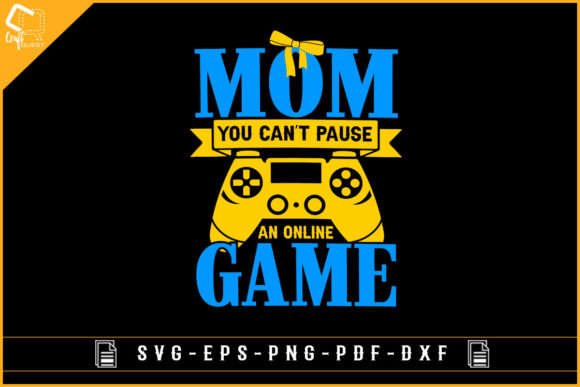Mom and Gamer Lover Funny Design SVG PNG: A Versatile Gift for Gaming Enthusiasts