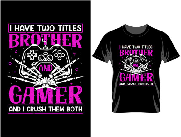 Stylish Gaming Typography T Shirt Design 6
