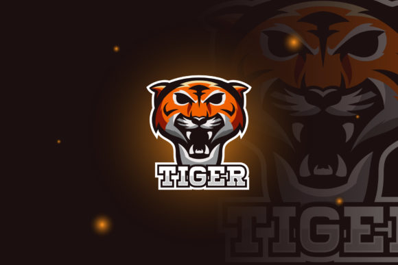 Unleash Your Brand with Tiger Logo E-Sport Gaming