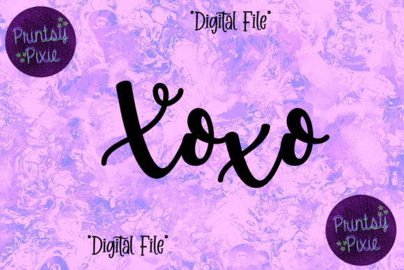 XOXO Hugs and Kisses I Love You: A Versatile Design for Creative Projects